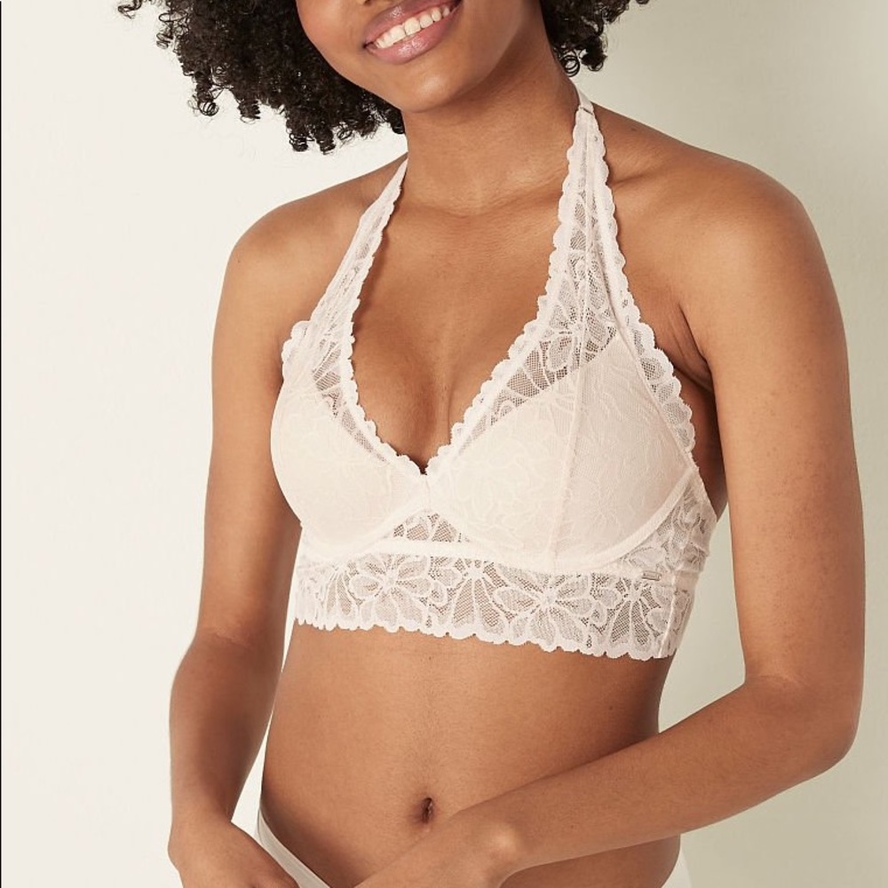 NWT VS Pink Lace Push-up Bralette